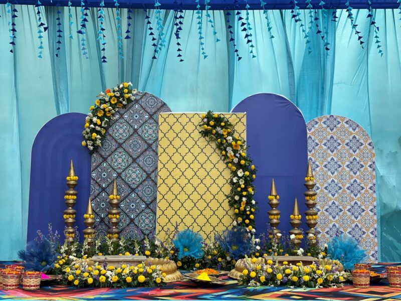 Blue Haldi Ceremony