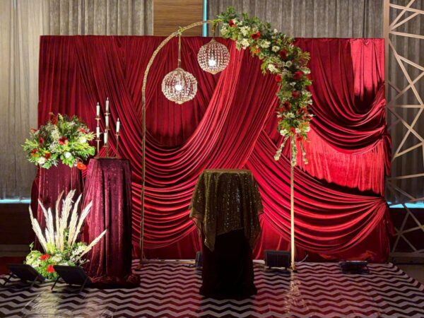 Royal Red Theme - Anniversary Decoration