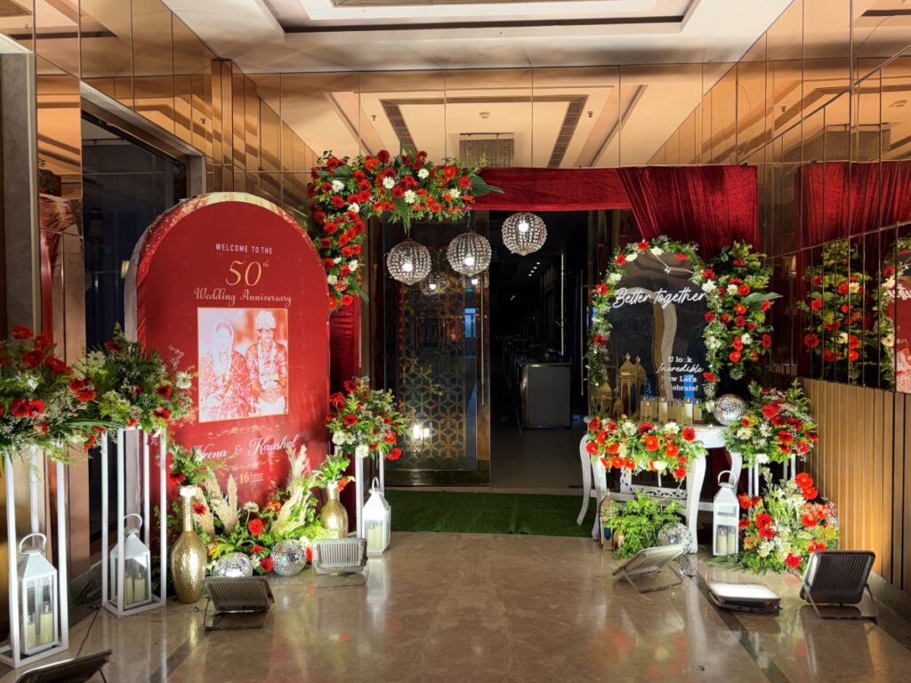Royal Red Theme - Anniversary Decoration