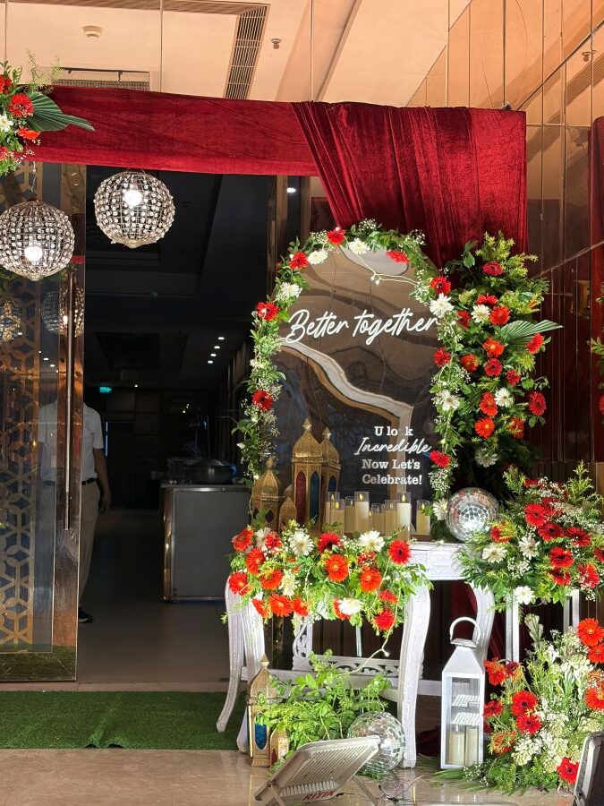Royal Red Theme - Anniversary Decoration